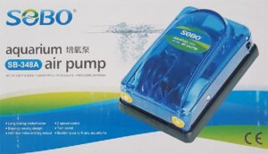 Bomba De Aire Acuario Potente De 2 Salidas 3.5 L/Min P. Peces Sobo 348A