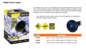 Foco Luz De Noche Calorifica De Noche 100 Watts Reptile One - Imagen 4