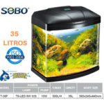 Acuario Curvo De Lujo 30 Litros Lujo Peces SOBO T38F