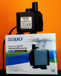 Bomba Para Estanque Sobo 600 Litro Hora P. Acuario Peces Mod WP3300
