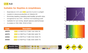 TUBO FLUORESCENTE UVB/UVA 5.0 REPTILE ONE DE 15 WATTS - Imagen 2