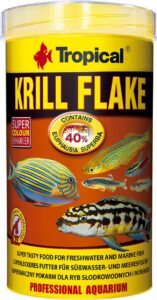 TROPICAL KRILL FLAKES  500ML 0 100 GR ALIMENTO PREMIUM PARA PECES POTE SELLADO
