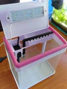 Acuario Vidrio Curvo De Lujo 15 Litros Lujo Pez Minjiang MJ-M260 - Imagen 3