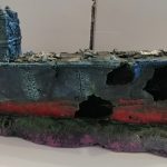 Adorno Tipo Barco de Guerra Grande XL De 40 Cm de calidad