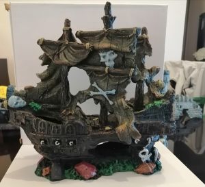 Adorno Tipo Barco Mediano De 22 Cm