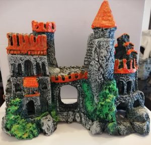 Adorno Tipo Castillo NaranJa Mediano 20 X 16 Cm