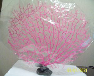 ADORNO TIPO CORAL ROSADO GRANDE 30X20
