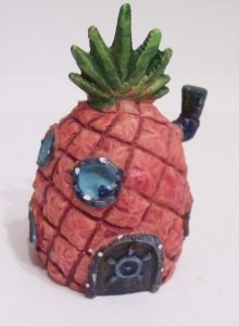 ADORNO ACUARIO MINI PIÑA BOB ESPONJA 5 X 3 IMPORTADO - Imagen 2