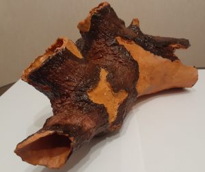 ADORNO TIPO TRONCO GRANDE DE 2 HUECOS 32X15