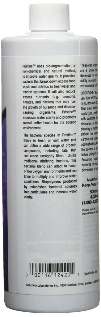 BIO BACTERIAS PRISTINE SEACHEM DE 100 ML - Imagen 2