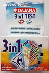 TEST DE TIRAS - MULTI TEST 3 en 1 (pH/KH/GH) de DAJANA