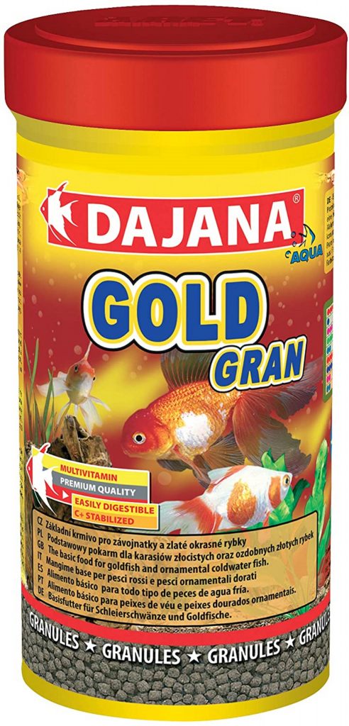 Alimento en pellets Dajana Gold Gran para peces goldfish de 110 gr