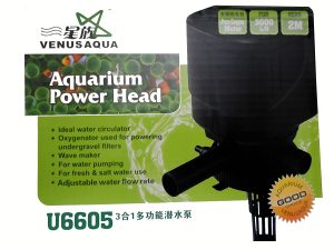 POWER HEAD DE 3000 LT/HR MOD. U6605 VENUS AQUA CON TUBERIA DE EXTENSION