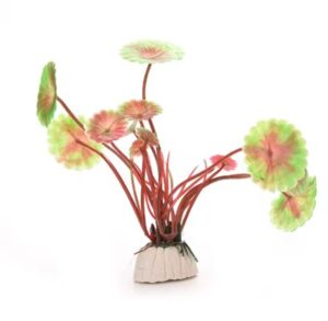 ADORNO PLANTA ACUATICA MEDIANA ROJA DE 12 x 10 CM IMPORTADO - Imagen 3
