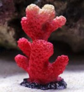 Adorno Tipo Arrecife Color Rojo Chico 5cm Pecera