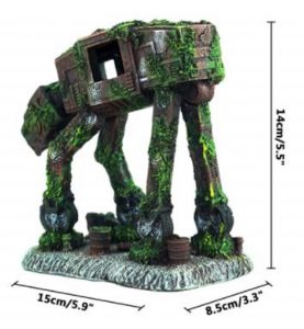 Adorno Tipo Robot  De Star Wars 15x20cm para pecera acuario de calidad - Imagen 2