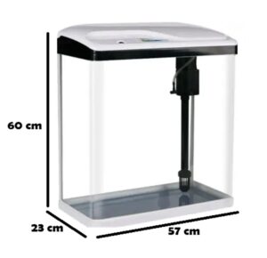 Acuario Curvo De 90 Litros Importado Sobo T590f Peces - Imagen 3