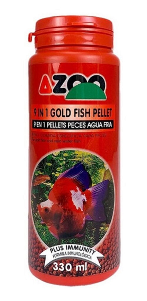 Alimento Para Goldfish Azoo 9 In 1 Goldfish Pellet De 380 Gr