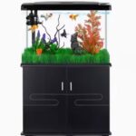 Acuario vidrio curvo sobo T-100F de 190 litros y 100 cm con mueble