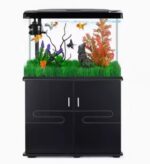 Acuario vidrio curvo sobo T-100F de 190 litros y 100 cm con mueble
