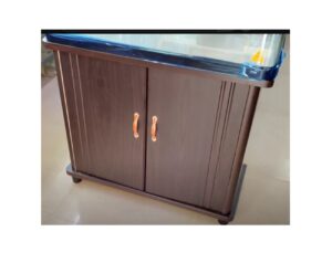 Acuario vidrio curvo Minjiang Mod. R6-810B de 108 litros lujo peces con mueble - Imagen 4