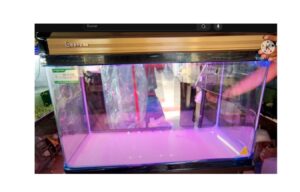 Acuario vidrio curvo Minjiang Mod. R6-810B de 108 litros lujo peces con mueble - Imagen 2