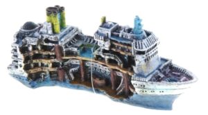 Adorno Penn Plax  Tipo Barco Fantasma 25x10 Cm Acuario Pez Peces - Imagen 5