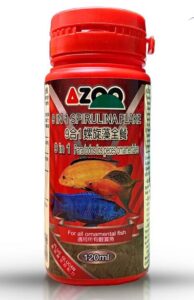 Alimento 9 En 1 Escamas Spirulina Azoo 45gr Pote Sellado Acuario