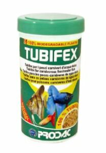 Tubifex liofilizado en copos de 30 gr marca Prodac