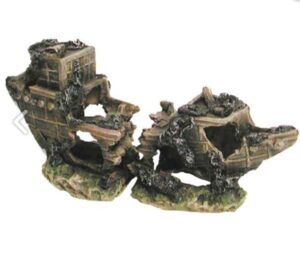 Adorno Tipo Barco Grande De 65 Cm Acuario Pez Peces Aqua One de calidad