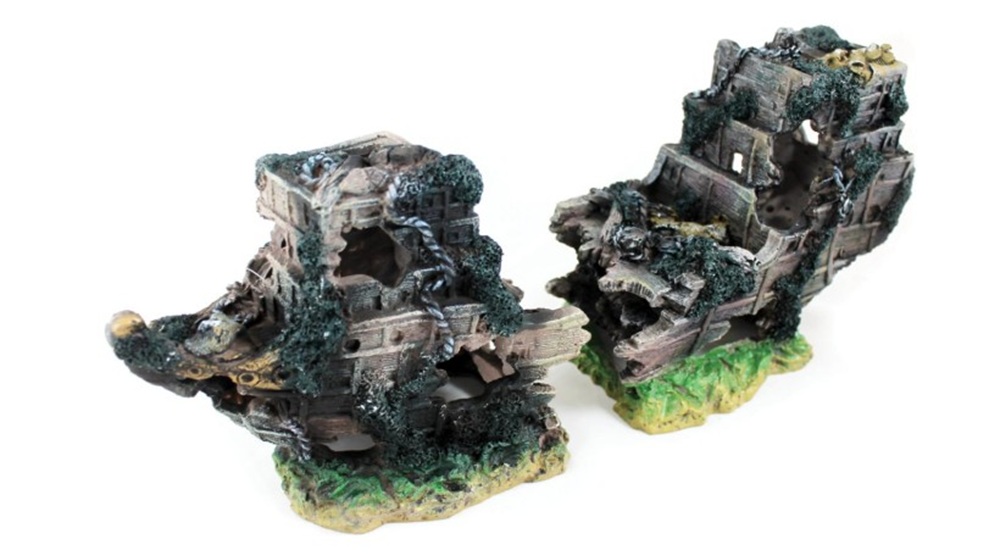 ADORNO BARCO GIGANTE ACUARIO 65 CM 3