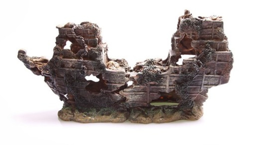 ADORNO BARCO GIGANTE ACUARIO 65 CM 4