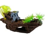 Adorno Para Acuario Importado 10x5 Cm Adorno Barco Mediano