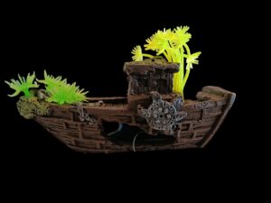 Adorno Para Acuario Importado 10x5 Cm Adorno Barco Mediano - Imagen 4