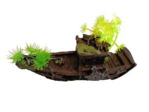 Adorno Para Acuario Importado 10x5 Cm Adorno Barco Mediano - Imagen 3