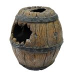 Adorno Para Acuario Importado 10x5 Cm Adorno Barril Mediano