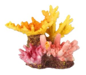 Adorno Tipo Arrecife 4 Corales Mediano De 10x8 Cm Peceras