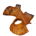 Adorno Tipo Tronco Mediano Parado 2 Huecos De 15 Cm Pecera