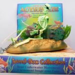 Adorno Calavera Con Garrafa 13x10 Cm Acuario Pez Peces Pecer