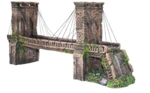 Adorno Pecera Acuario Penn-plax Puente Brooklyn Grande de Calidad