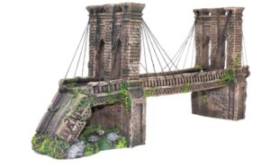 Adorno Pecera Acuario Penn-plax Puente Brooklyn Grande de Calidad - Imagen 3