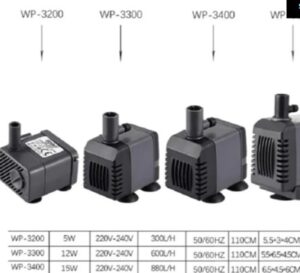 Bomba Sumergible Sobo Wp-340 De 880 L/h Para Peceras Otros - Imagen 2