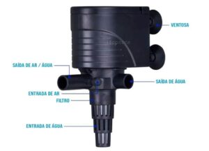 Bomba Sumergible Sobo Wp-880 De 800 L/h Acuario Pecera - Imagen 3