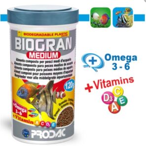 Alimento Peces Biogran Medium 120gr Importado Prodac Calidad - Imagen 2