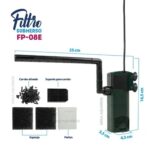 Filtro Pecera Sobo FP-08E de 300L/h Para Acuarios 40L - Imagen 4