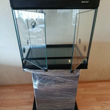 Terrario Importado Vidrio Repti Evo De 60x60 Cm Con Mueble