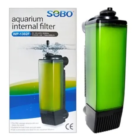 FILTRO INTERNO WP-1301F 5 Filtro Interno Sobo Wp-1301f 10w 600l/h De Pecera y Totuguero - Imagen 1
