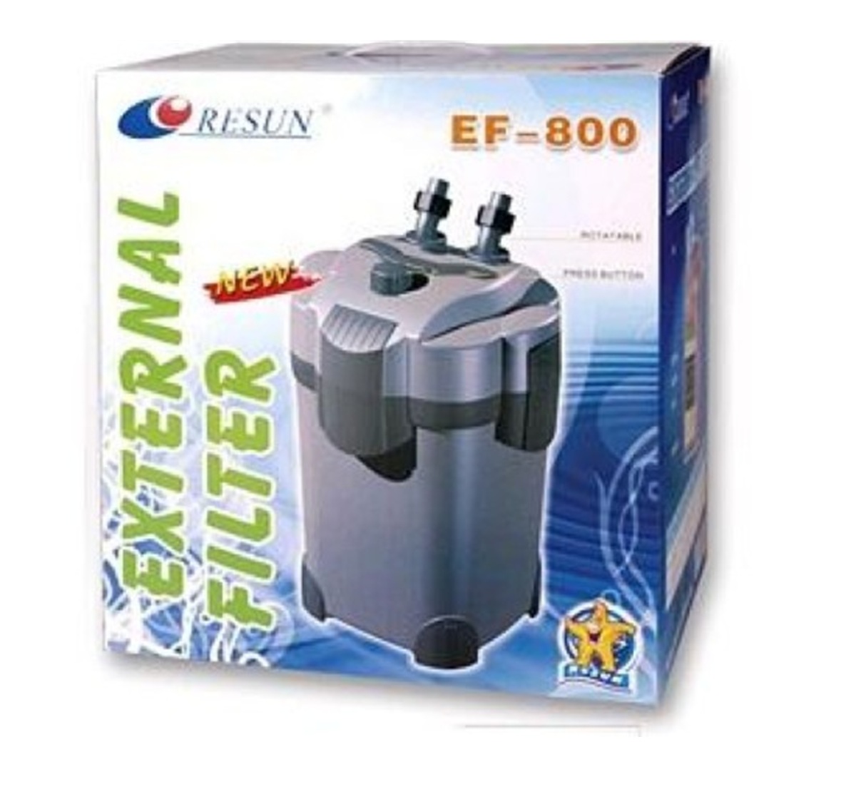 CANISTER RESUN EF800 1 Filtro Para Acuario Pecera Canister Resun Ef-800 800 L/h Ext - Imagen 1