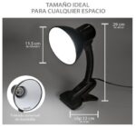 Lampara con socket de cerámico para terrarios de reptiles y clip de gancho - Imagen 3