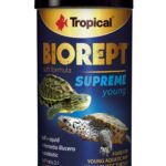 Tropical Biorept Supreme Young (Alimento premium para tortugas, gránulos medianos) - 250 ml ó 90 gr Pote Sellado